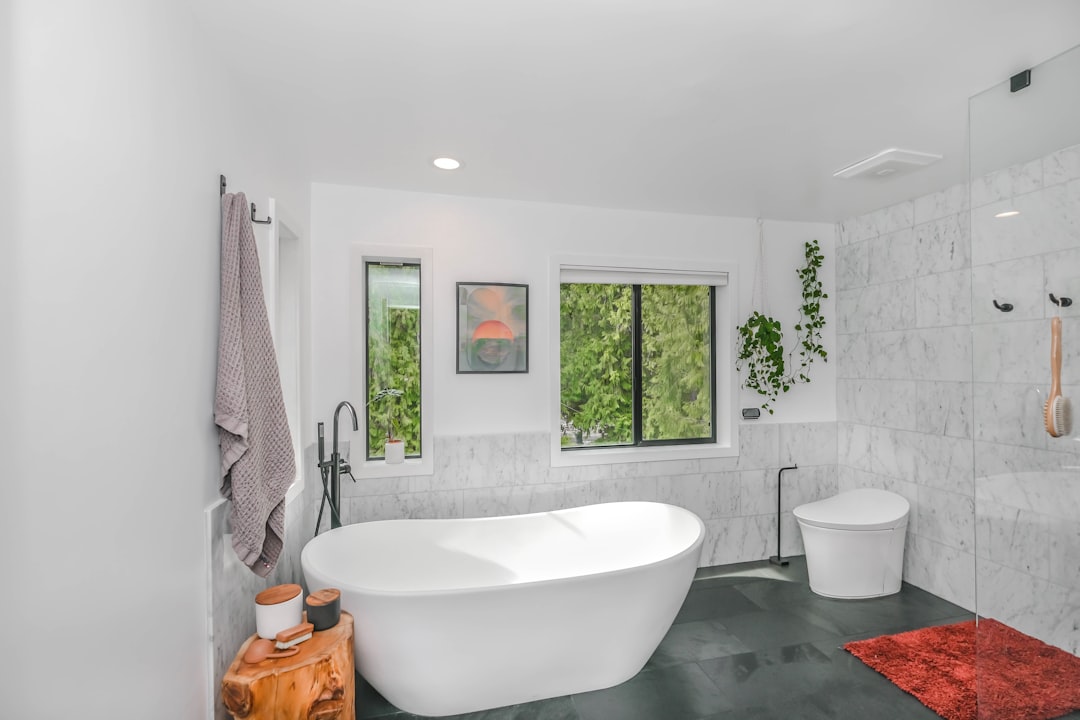Clean modern bathroom — bathroom plumbing installation enquiries