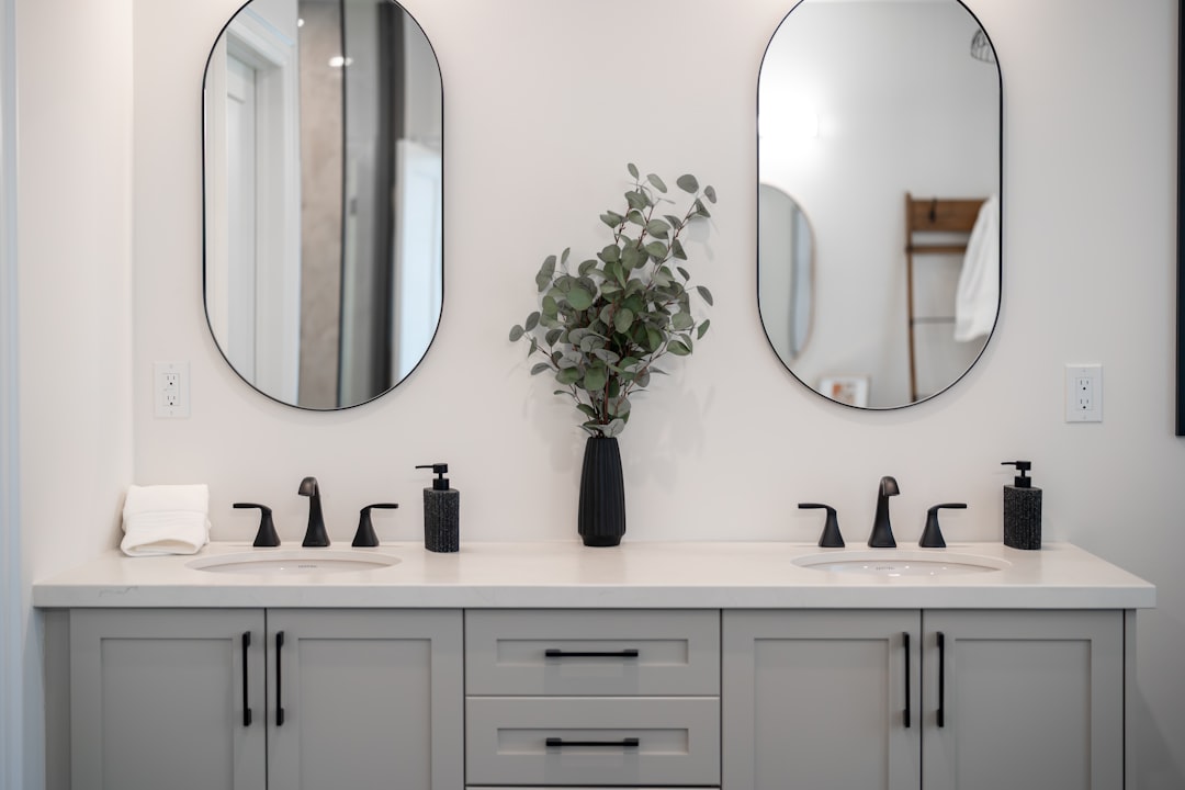 Modern clean bathroom — plumbing installation enquiries for homes and commercial properties